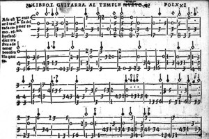 Mudarra, première pièce imprimée pour guitare