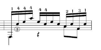 J.S. Bach, prélude en Ré mineur, mesure 15